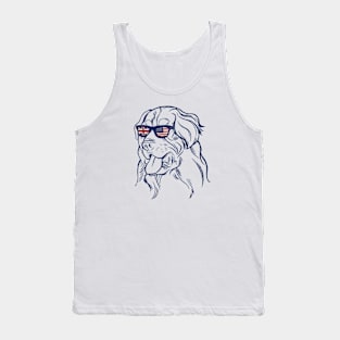 Dog US UK sunglasses Tank Top